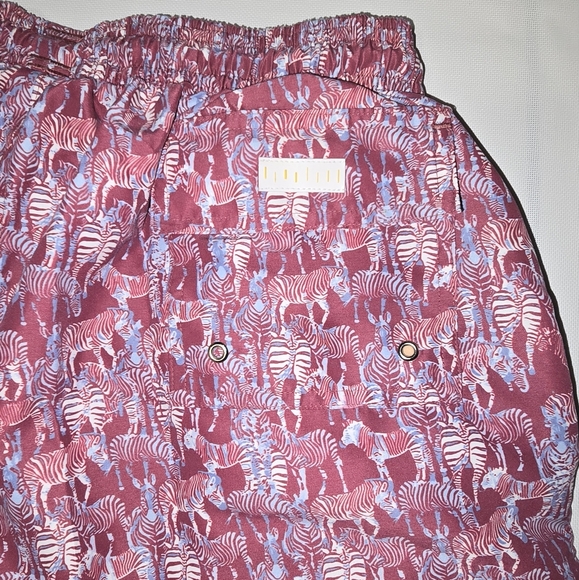 Palmacea Men's Zebra Print Bathing Trunk Size XLarge. - Picture 3 of 6